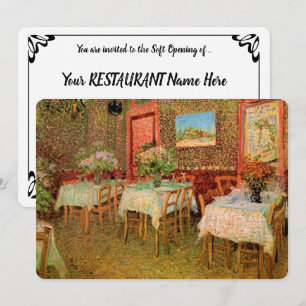 Invitación Restaurante Vincent van Gogh Apertura suave