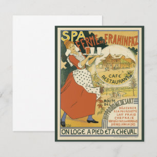 Invitación Restaurante y Café Bar de Cerveza Art Nouveau Vint