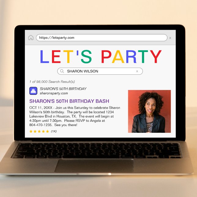 Invitación Resultado de la búsqueda 50.ª fiesta de cumpleaños (Subido por el creador)