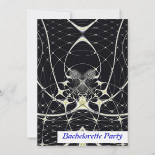 Invitación Resumen Art Golden Spiderweb