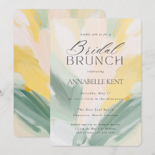 Invitación Resumen Art Modern Pintura Boda Brunch de novias