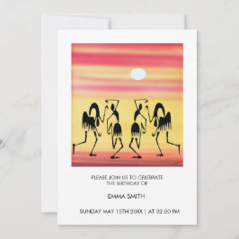 Invitación Resumen, asombroso descanso de baile Cumpleaños