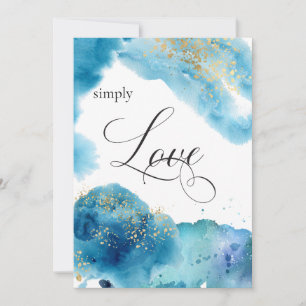 Invitación *~* Resumen Boda de Olas de Purpurinas Tropicales