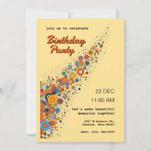 Invitación Resumen Círculo-Tema personalizado