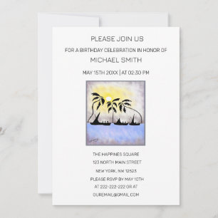 Invitación Resumen Costero Pleno Vela Cumpleaños
