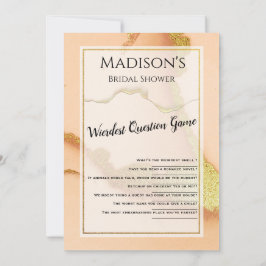 Invitación Resumen de coral moderno 💡 Boda de aceite de tint