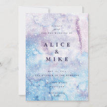 Resumen de la Galaxia Sky Blue & Purple Watercolor