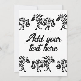 Invitación Resumen de la impresión de bloques de madera de ca