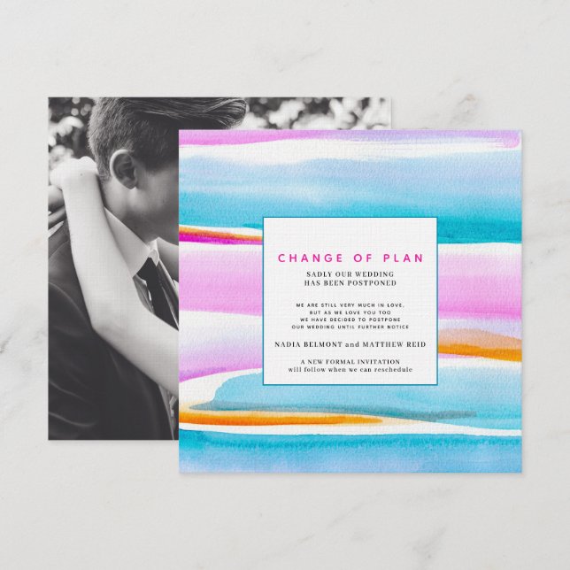 Invitación Resumen de la postergación de las líneas de marea  (Anverso / Reverso)