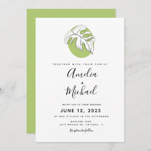 Invitación Resumen de la vegetación botánica de Monstera dibu