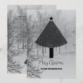 Invitación Resumen de los negocios de árboles de Navidad Invi