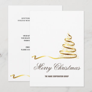 Invitación Resumen de los negocios de árboles de Navidad Invi