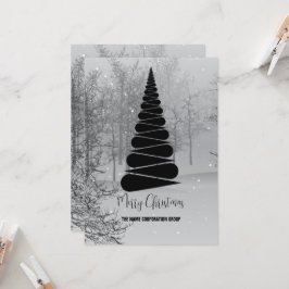Invitación Resumen de los negocios de árboles de Navidad Invi