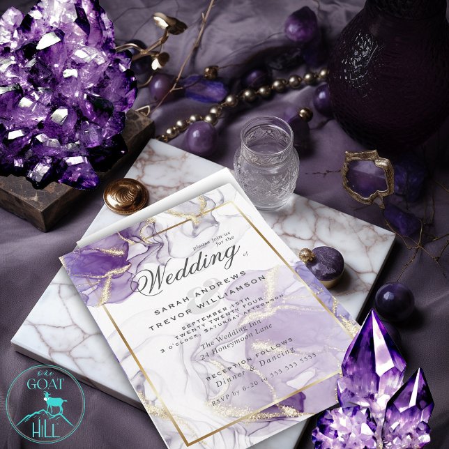 Invitación Resumen de oro de la Wisteria Salvaje (Subido por el creador)