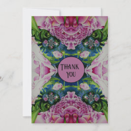 Invitación Resumen de pintura acuarela de color rosa de peoní