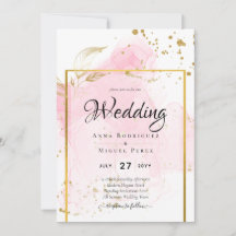 Resumen de tinta para alcohol de BODA de ORO PINK