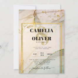 Invitación Resumen de tinta para alcohol Oyster Pearl Gold BO