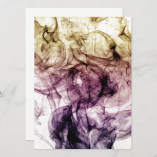 Invitación Resumen del polvo ahumado morado