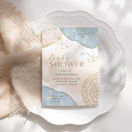 Invitación Resumen del Purpurina mágico Pastel Baby Shower