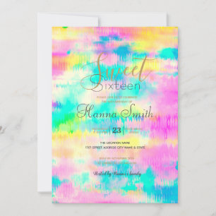 Invitación Resumen del tinte moderno colorido
