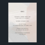 Invitación Resumen minimalista Art Rubor Cumpleaños 21<br><div class="desc">Resumen minimalista Art Rubor Invitación a cumpleaños 21ª Puede ser totalmente personalizado para satisfacer sus necesidades. © Gorjo Designs. Hecho para ti a través de la plataforma Zazzle. // ¿Buscando elementos coincidentes? Otra papelería del set disponible en la sección ‘colecciones’ de mi tienda. // ¿Necesita ayuda para personalizar su diseño?...</div>