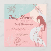 Resumen moderno forma a mamá de ser Baby Shower