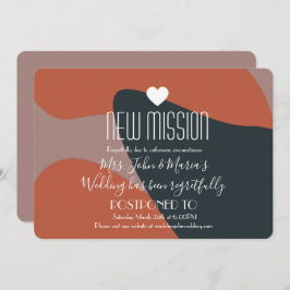 Invitación Resumen orgánico Nuevo aplazamiento de misión