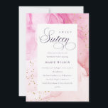 Invitación Resumen Pastel Púrpura Rosa Dulce 16 Cumpleaños<br><div class="desc">Si necesita más personalización o cualquier otro elemento que coincida,  no dude en ponerse en contacto conmigo en yellowfebstudio@gmail.com</div>