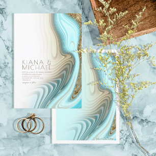 Invitación Resumen Purpurina Strata Boda ID903