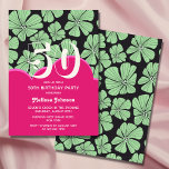 Invitación Resumen Retro Chamomile Floral Pink Cumpleaños<br><div class="desc">Invitación de cumpleaños retro con un patrón abstracto de flor de camomila sin fisuras con tipografía vibrante. Los tonos vivos de rosa y verde y las delicadas flores chamíiles crean un ambiente encantador y nostálgico, perfecto para cualquier celebración retro. Completamente personalizable, puede personalizar la invitación con los detalles de su...</div>