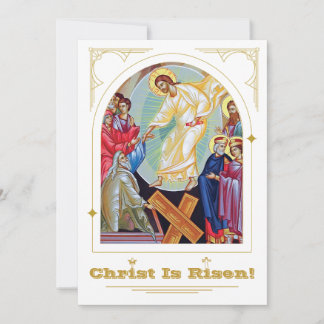 Invitación Resurrección de Cristo "Anastasis" Pascua Ortodoxa