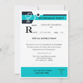 Invitación Retirada de la almohadilla de prescripción médica 