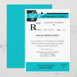 Invitación Retirada de la almohadilla de prescripción médica 