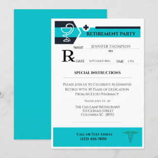 Invitación Retirada de la almohadilla de prescripción médica