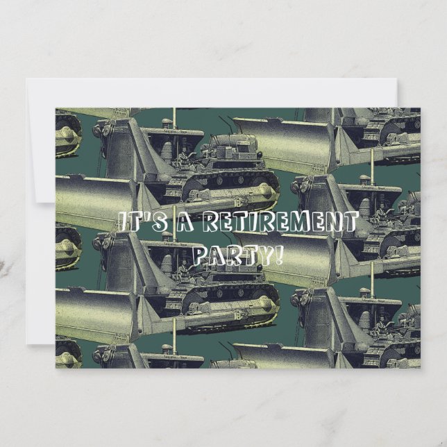 INVITACIÓN RETIRADO DEL INGENIERO OPERATIVO DEL BULLDOZER (Anverso)