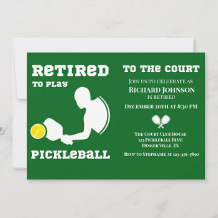 Invitación Retirado para jugar al baloncesto