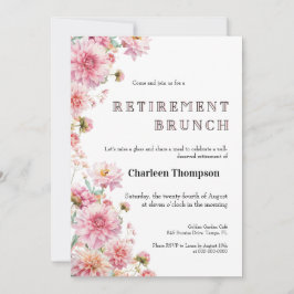 Invitación Retirement Brunch Invitation • Floral Farewell 
