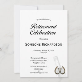 Invitación Retirement Party Announcement Western theme