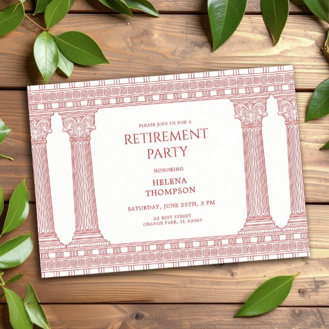 Invitación Retirement party with Pink Temple (Subido por el creador)