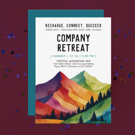 Invitación Retiro Corporativo Bosque Encantador Aquarela