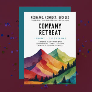Invitación Retiro Corporativo Bosque Encantador Aquarela