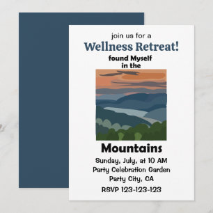 Invitación Retiro de bienestar en las montañas Smoky