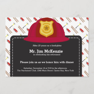 Invitación Retiro de bomberos