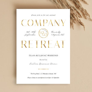 Invitación Retiro de Empresa Construcción de Equipo Oro Blanc
