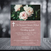 Retiro de Invierno para Mujeres Rosa Floral Iglesi