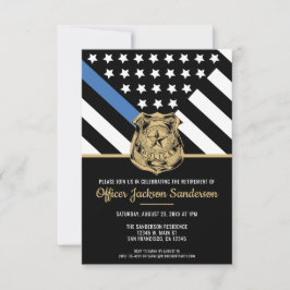 Invitación Retiro de la policía Aplicación de la ley de la Lí