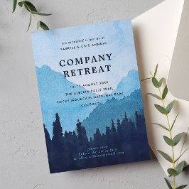 Invitación Retiro del equipo de la empresa con montañas