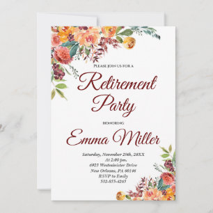 Invitación Retiro floral Boho
