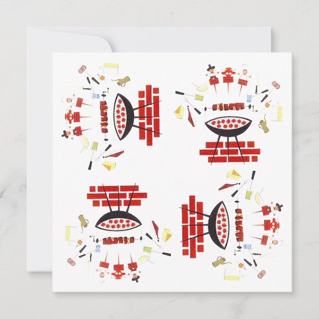 Invitación retra de Googie del estilo de los (Anverso)