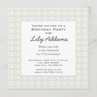 Invitación retra de la fiesta de cumpleaños - cal
